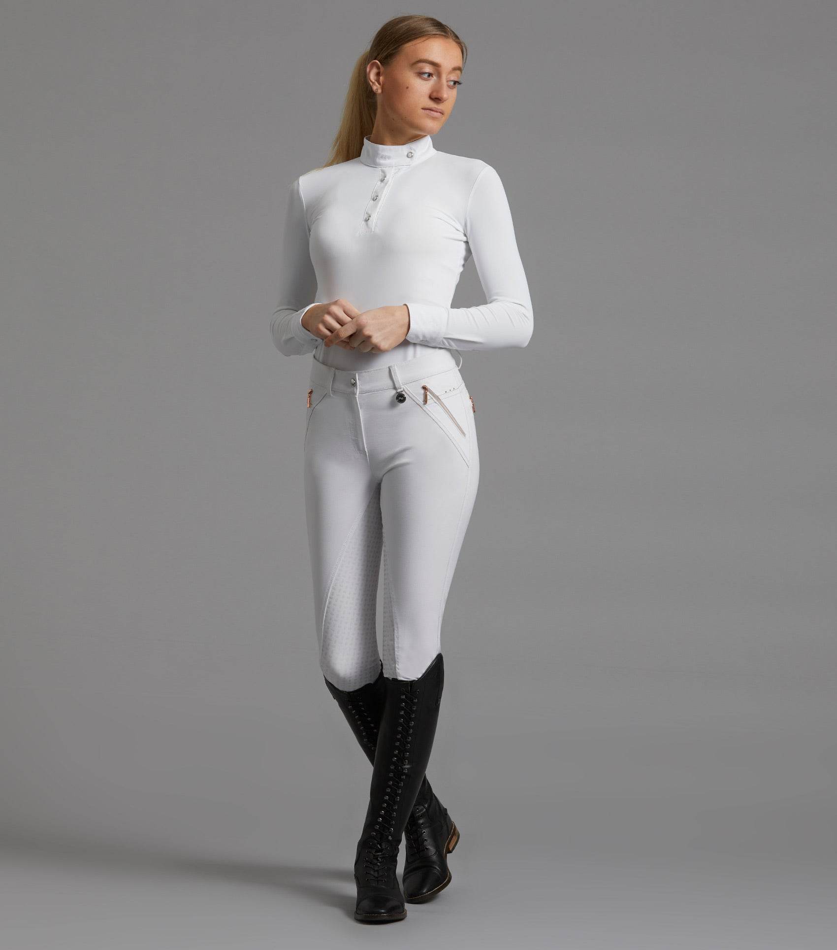 Premier Equine Rossini Lycra Show Shirt - N P Equestrian & Pet Supplies Ltd 