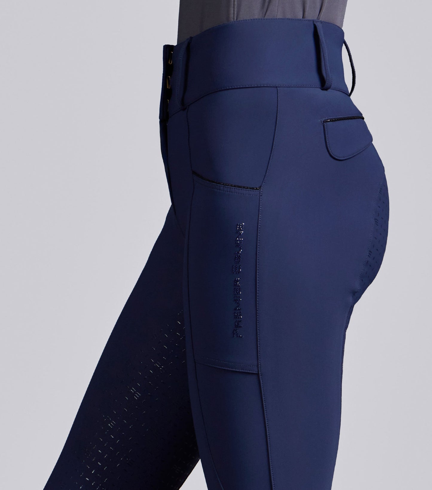 Premier Equine Sassari Womens Gel Full Seat Riding Breeches - Navy
