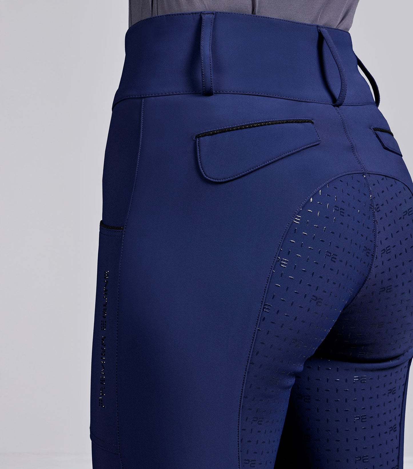 Premier Equine Sassari Womens Gel Full Seat Riding Breeches - Navy
