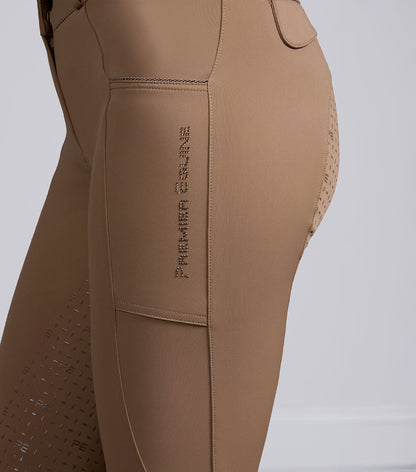 Premier Equine Sassari Womens Gel Full Seat Riding Breeches - Caramel