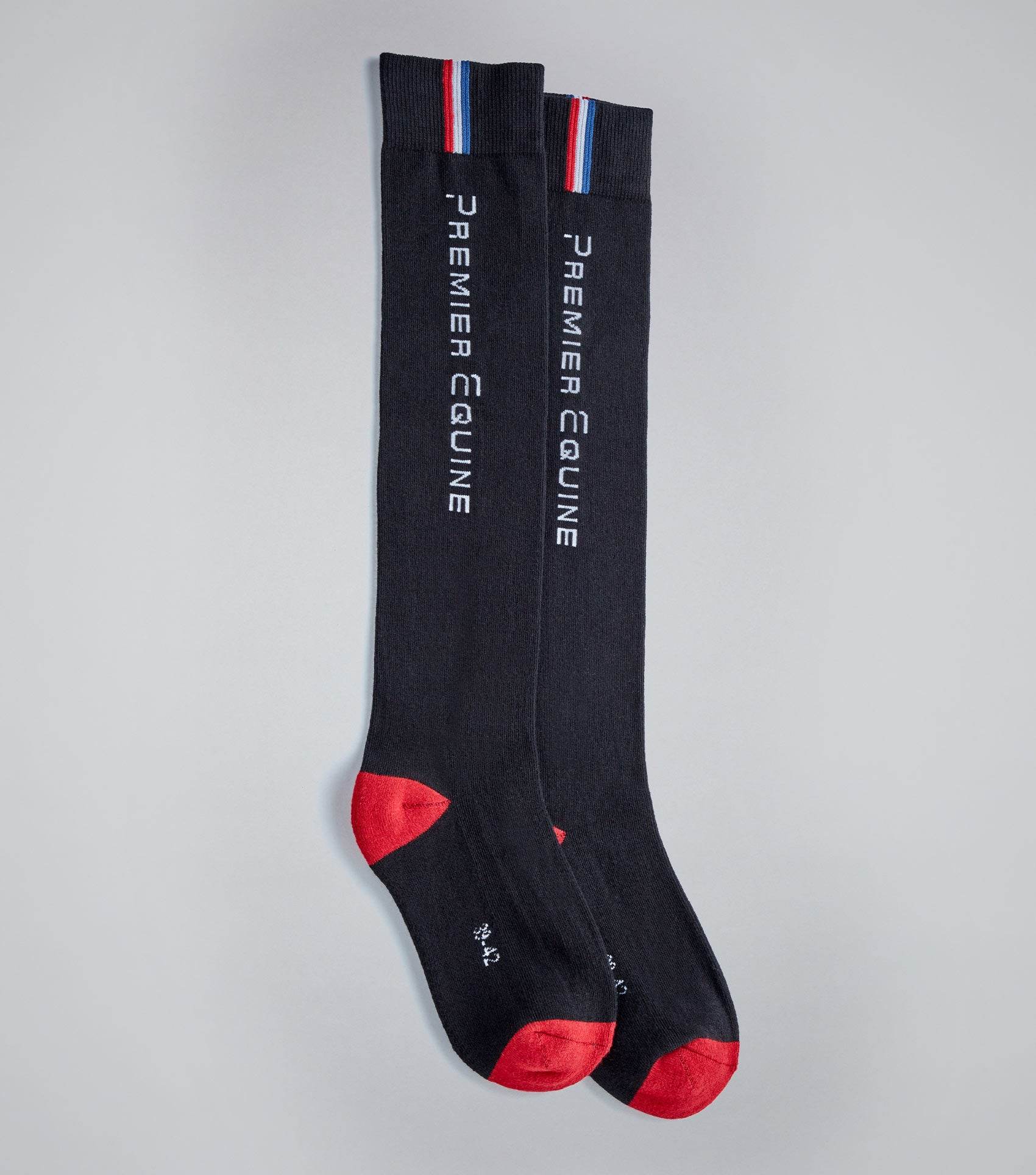 Premier Equine PE Sports Series Riding Socks (1 Pair) Black - N P Equestrian & Pet Supplies Ltd 
