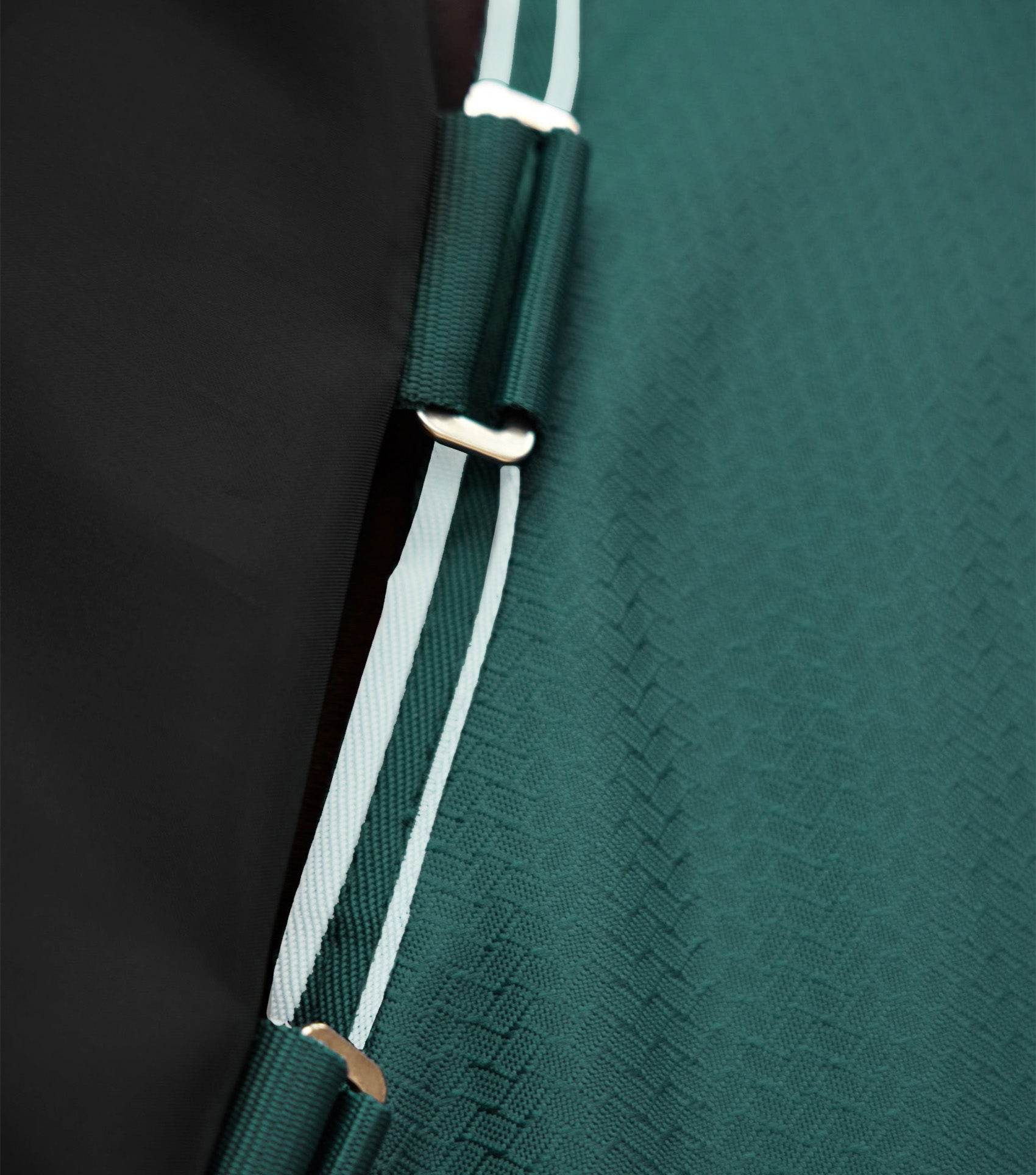 Premier Equine Stratus 600D Series 100g Turnout Rug with Neck Cover Green - N P Equestrian & Pet Supplies Ltd 