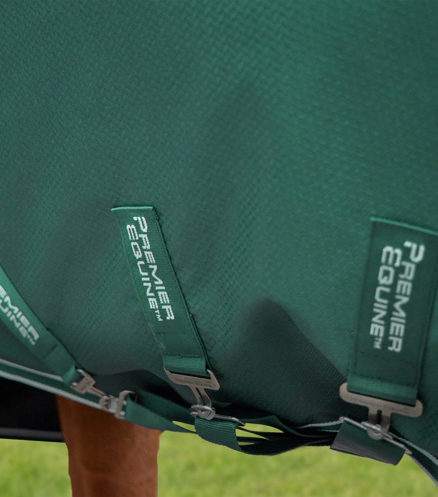 Premier Equine Stratus 600D Series 100g Turnout Rug with Neck Cover Green - N P Equestrian & Pet Supplies Ltd 