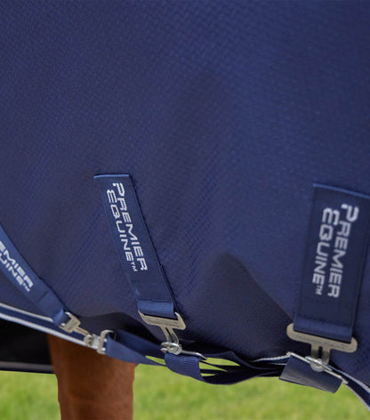 Premier Equine Stratus 600D Series 100g Turnout Rug with Neck Cover Navy - N P Equestrian & Pet Supplies Ltd 