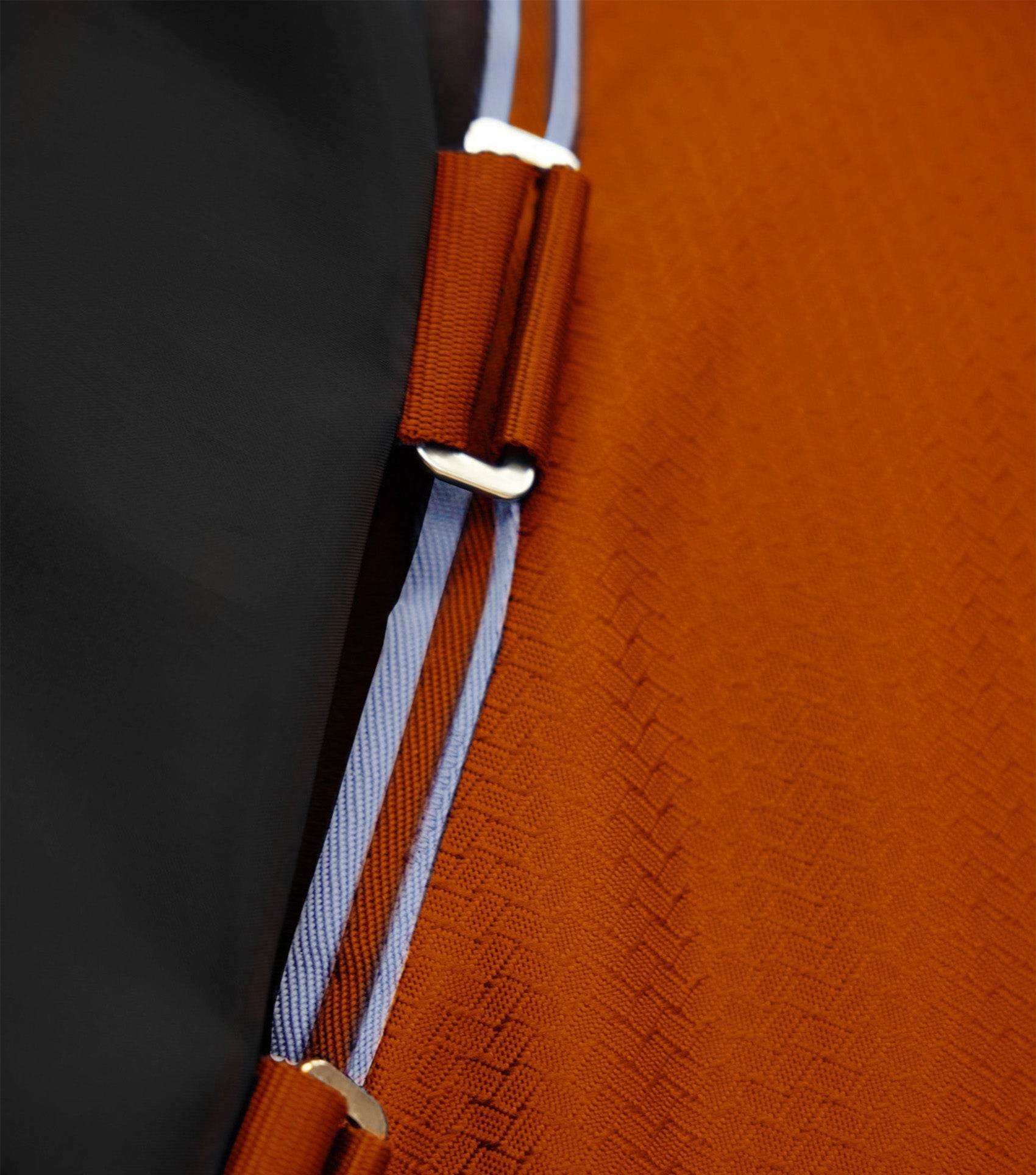 Premier Equine Stratus 600D Series 200g Turnout Rug with Classic Neck Cover Orange - N P Equestrian & Pet Supplies Ltd 