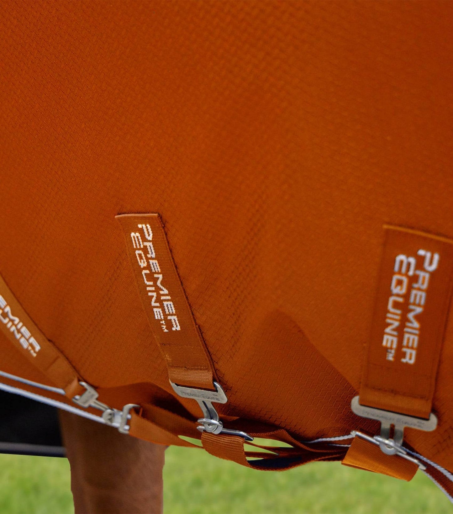 Premier Equine Stratus 600D Series 200g Turnout Rug with Classic Neck Cover Orange - N P Equestrian & Pet Supplies Ltd 