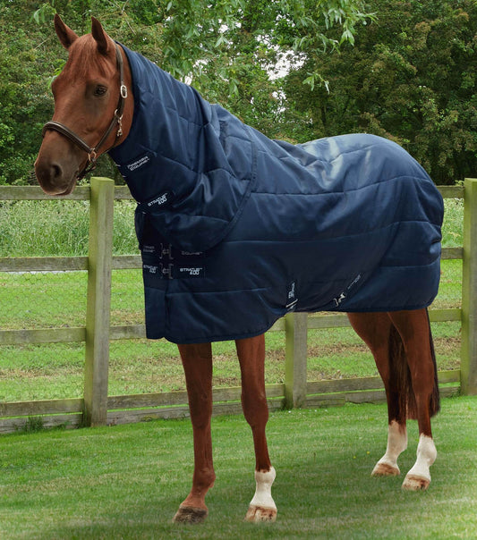 Premier Equine Stratus Stable Rug 400g with Neck Cover Navy - N P Equestrian & Pet Supplies Ltd 