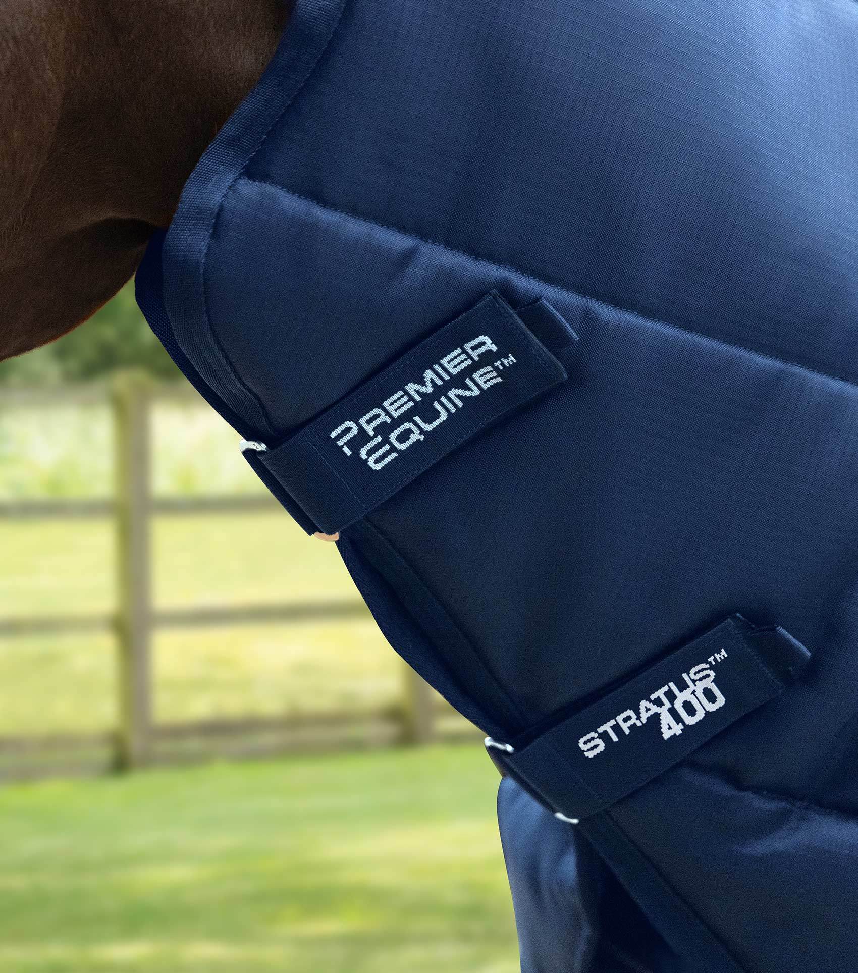 Premier Equine Stratus Stable Rug 400g with Neck Cover Navy - N P Equestrian & Pet Supplies Ltd 