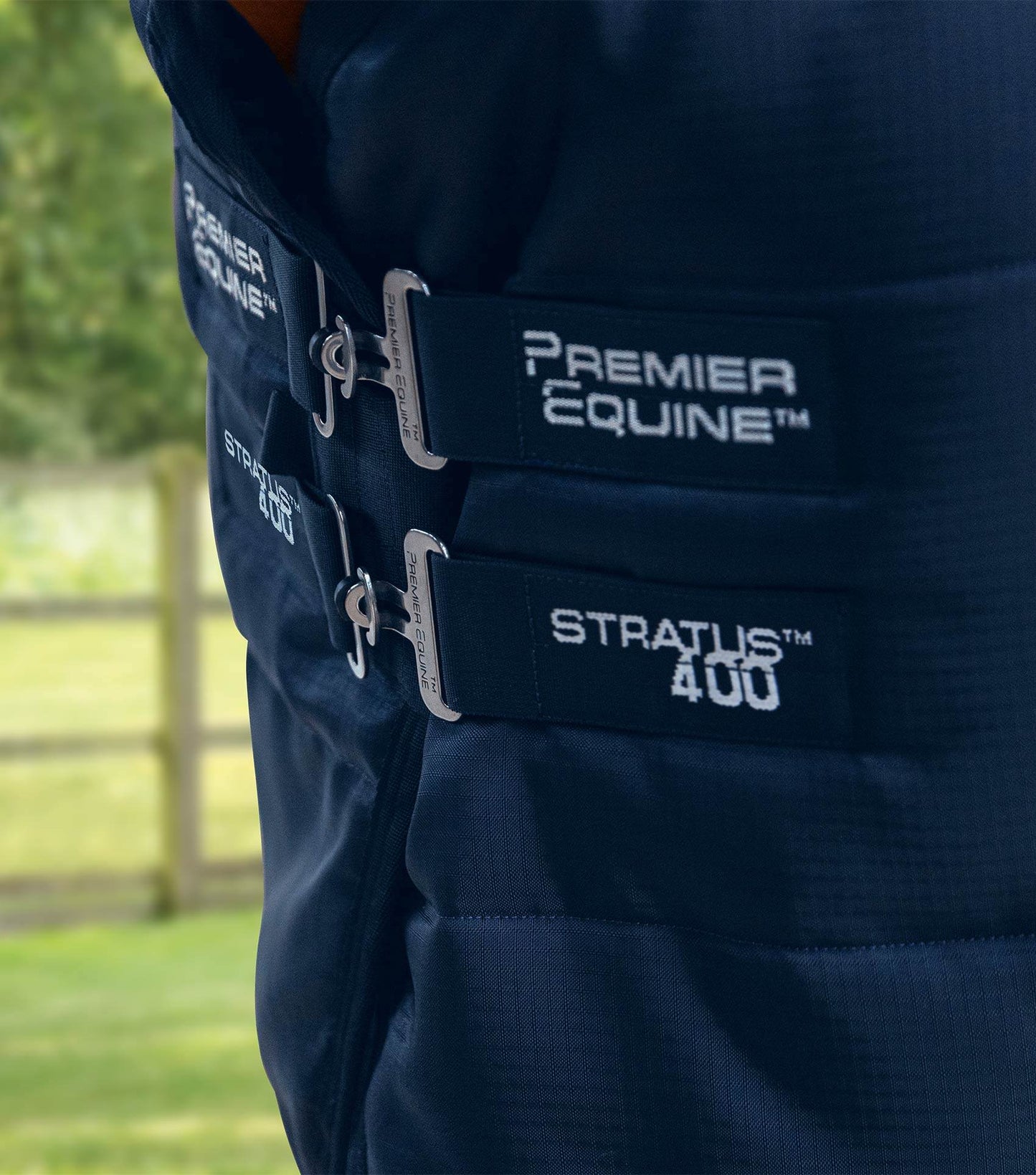 Premier Equine Stratus Stable Rug 400g with Neck Cover Navy - N P Equestrian & Pet Supplies Ltd 
