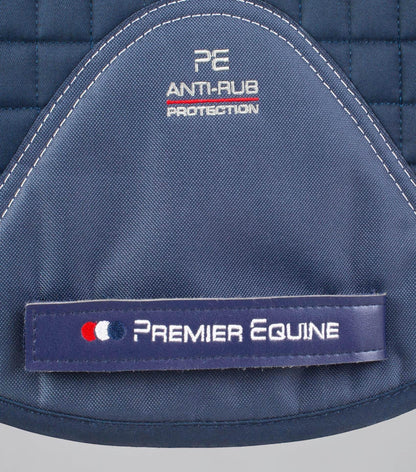 Premier Equine Close Contact Tech Grip Pro Anti-Slip Saddle Pad - Dressage Square Navy - N P Equestrian & Pet Supplies Ltd 