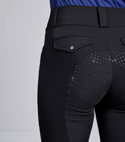 Premier Equine Torino II Womens Gel Full Seat Riding Breeches - Black