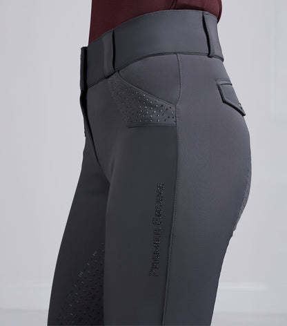Premier Equine Torino II Womens Gel Full Seat Riding Breeches - Anthracite