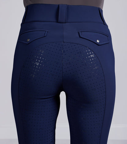Premier Equine Torino II Womens Gel Full Seat Riding Breeches - Navy