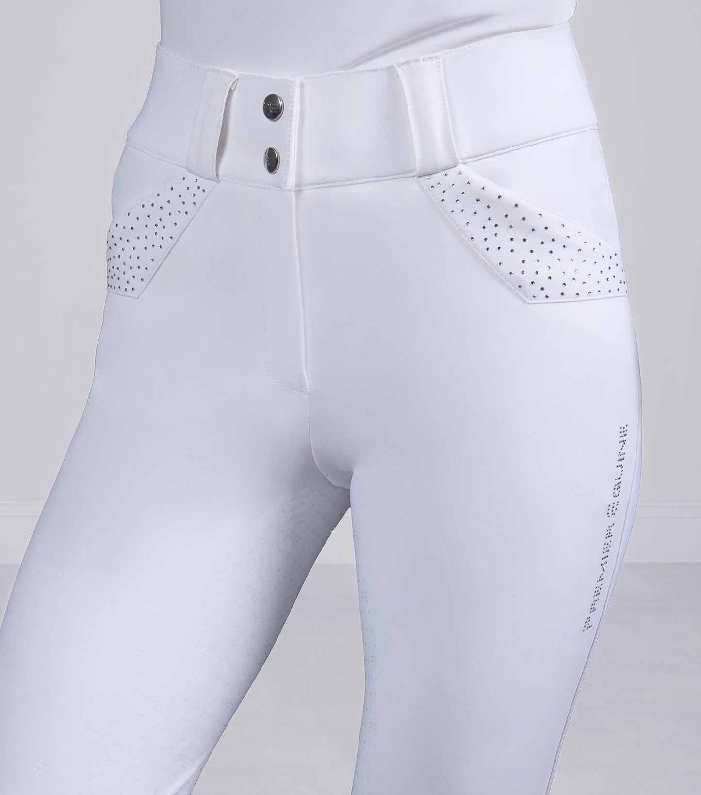 Premier Equine Torino II Womens Gel Full Seat Riding Breeches - White