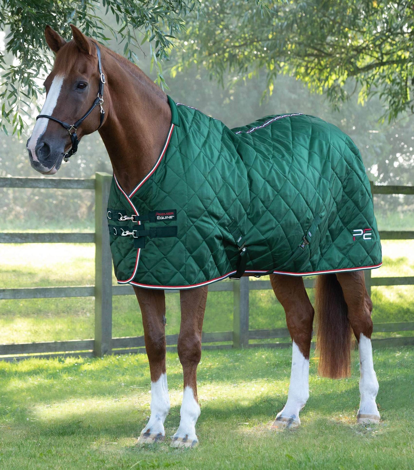 Premier Equine Tuscan Stable Rug 100g Green - N P Equestrian & Pet Supplies Ltd 