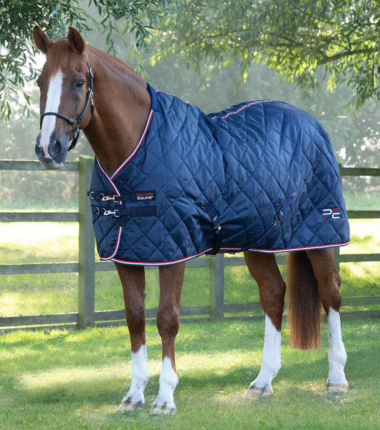 Premier Equine Tuscan Stable Rug 100g Navy - N P Equestrian & Pet Supplies Ltd 