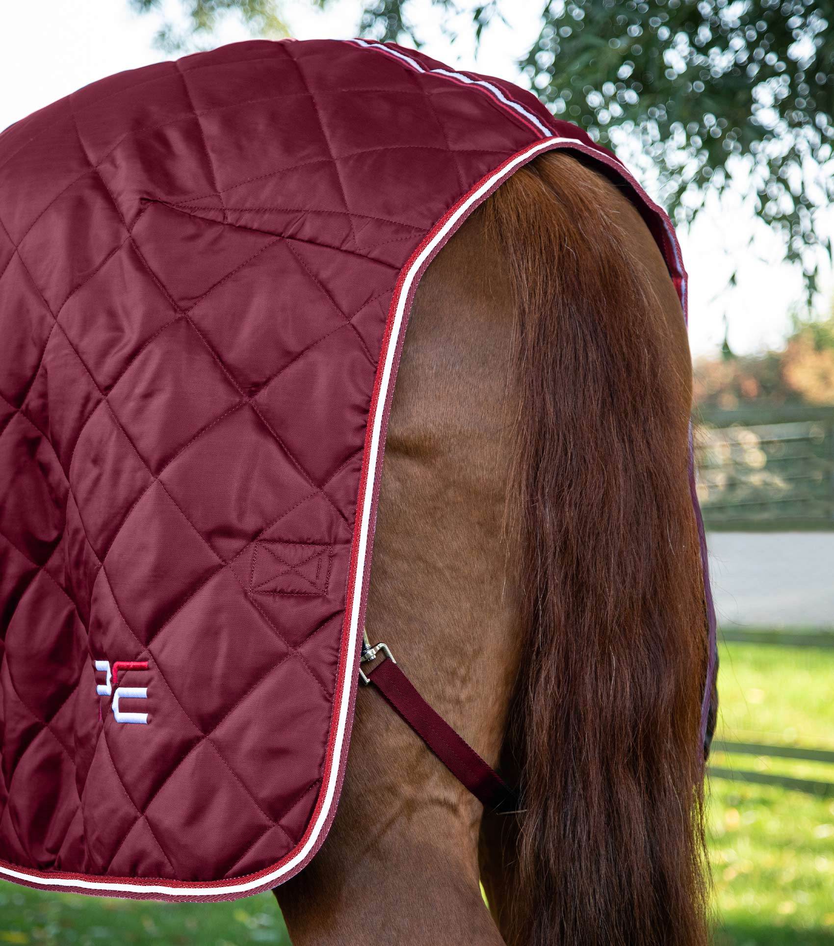 Premier Equine Tuscan Stable Rug 100g Burgundy - N P Equestrian & Pet Supplies Ltd 