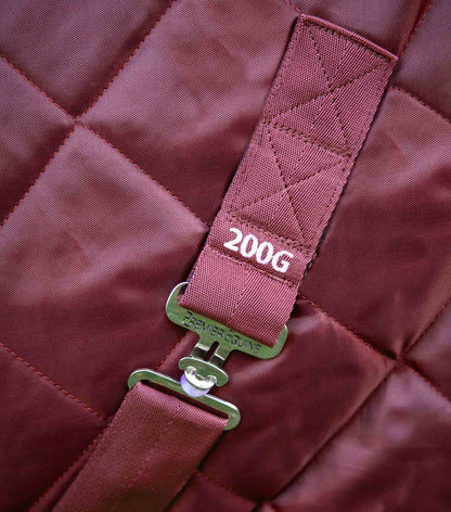 Premier Equine Tuscan Stable Rug 200g Burgundy