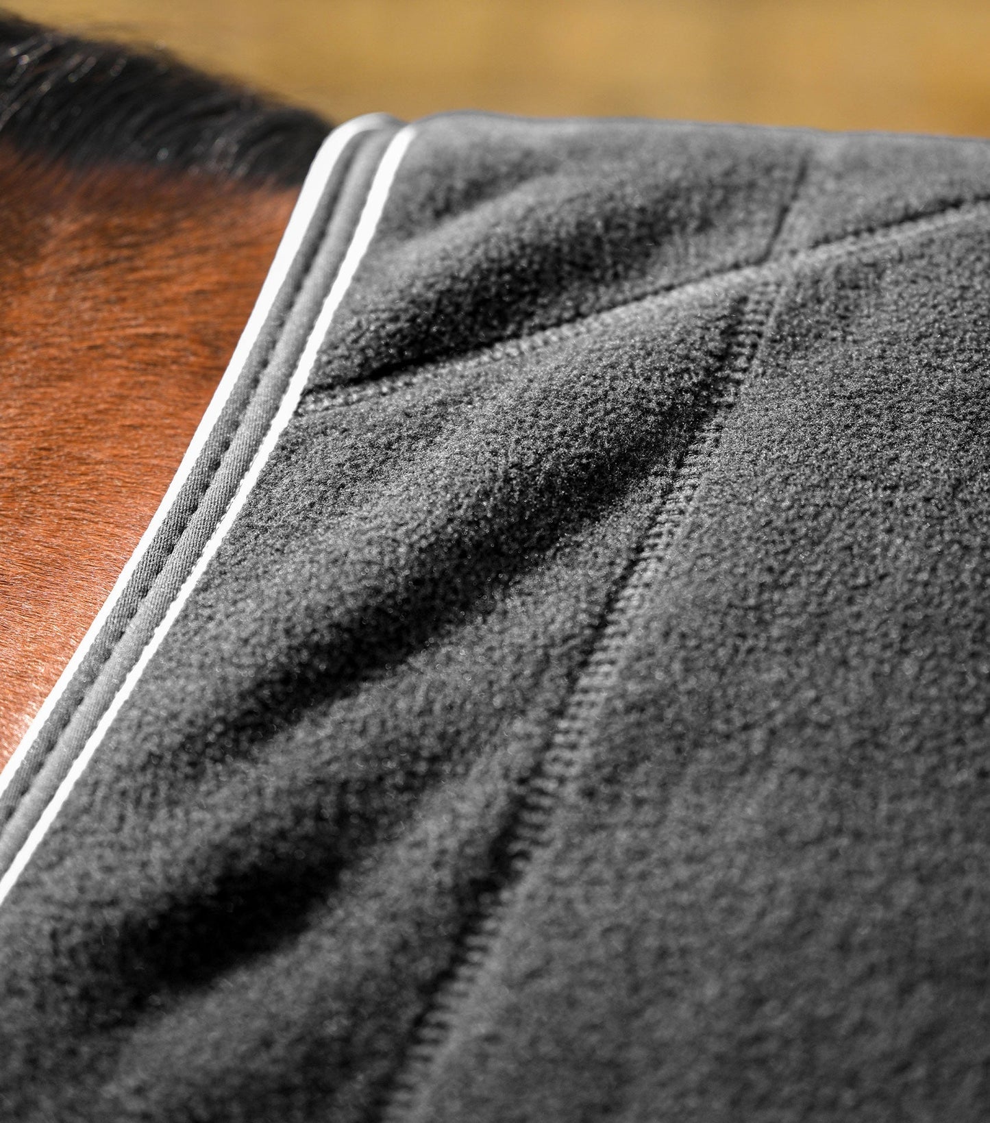 Premier Equine Vellus Horse Fleece Rug Black/White