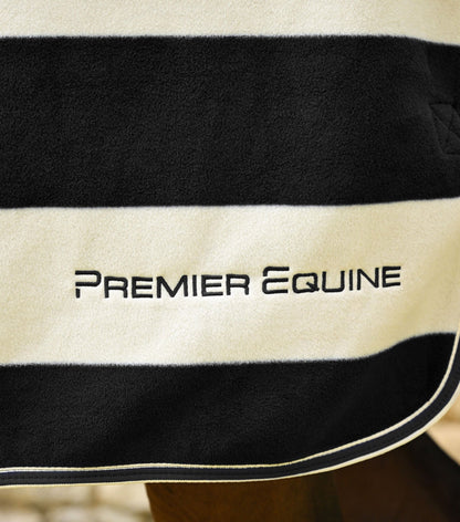 Premier Equine Vellus Horse Fleece Rug Black/White