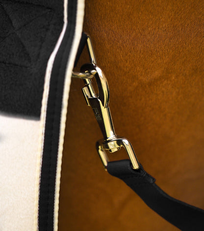 Premier Equine Vellus Horse Fleece Rug Black/White