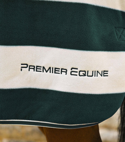 Premier Equine Vellus Horse Fleece Rug Green/White