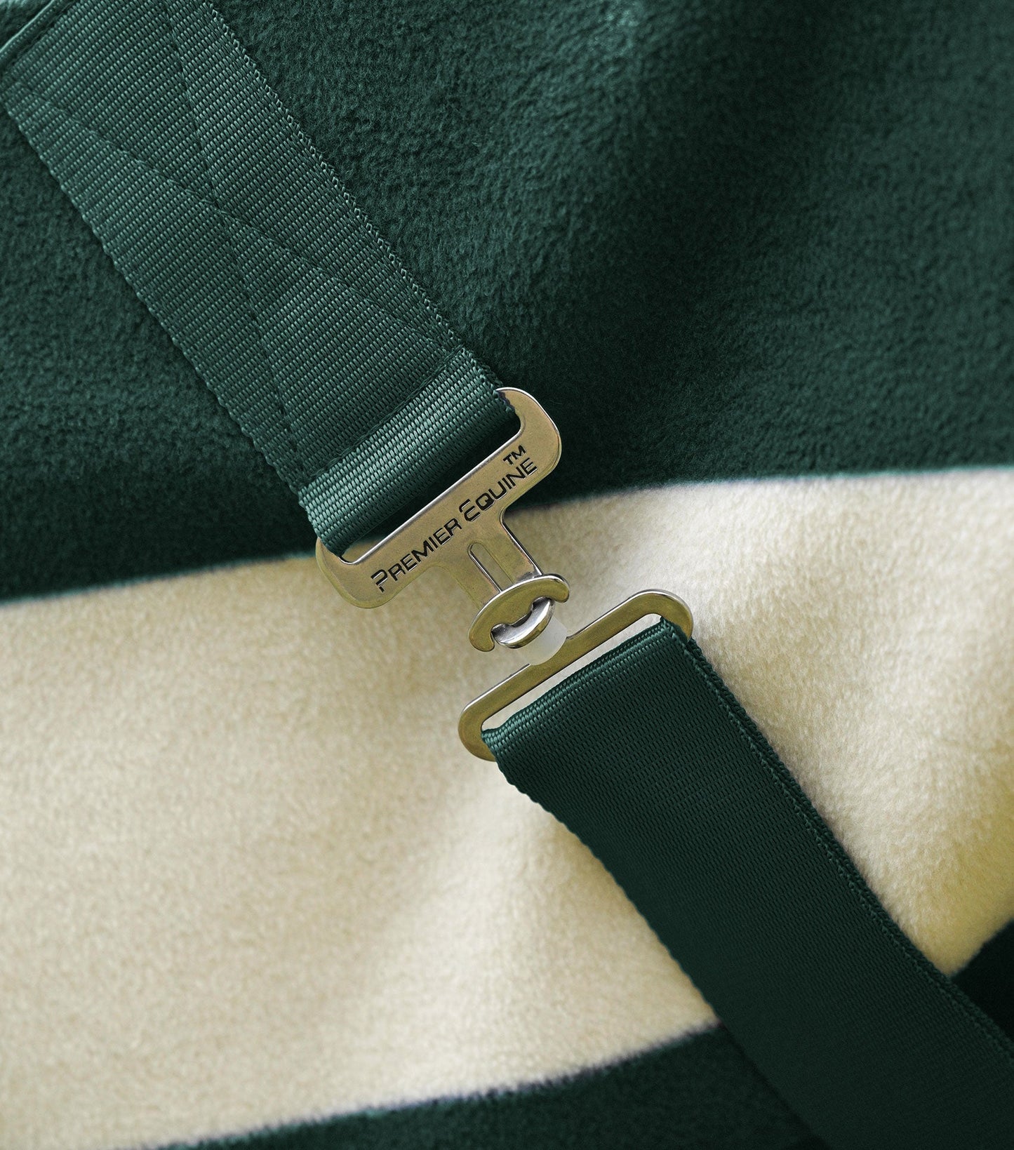 Premier Equine Vellus Horse Fleece Rug Green/White