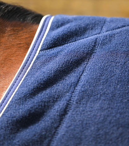 Premier Equine Vellus Horse Fleece Rug Navy/White