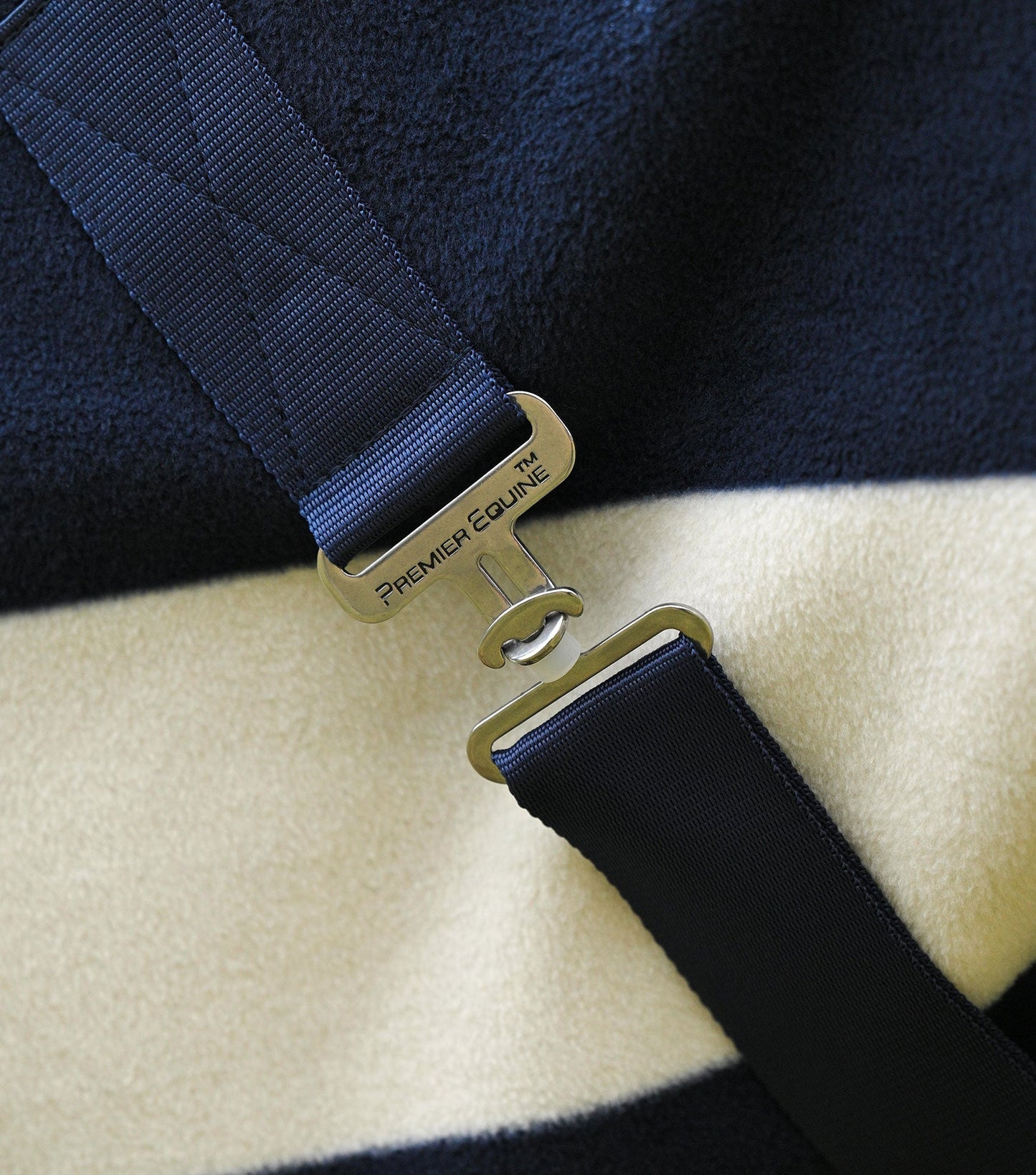Premier Equine Vellus Horse Fleece Rug Navy/White