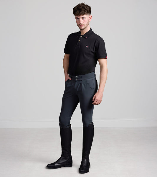 Premier Equine Verismo Men's Gel Knee Riding Breeches - Anthracite