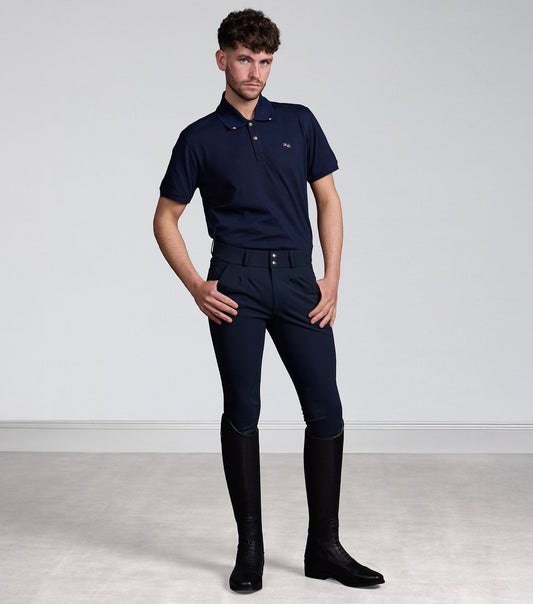 Premier Equine Verismo Men's Gel Knee Riding Breeches - Navy