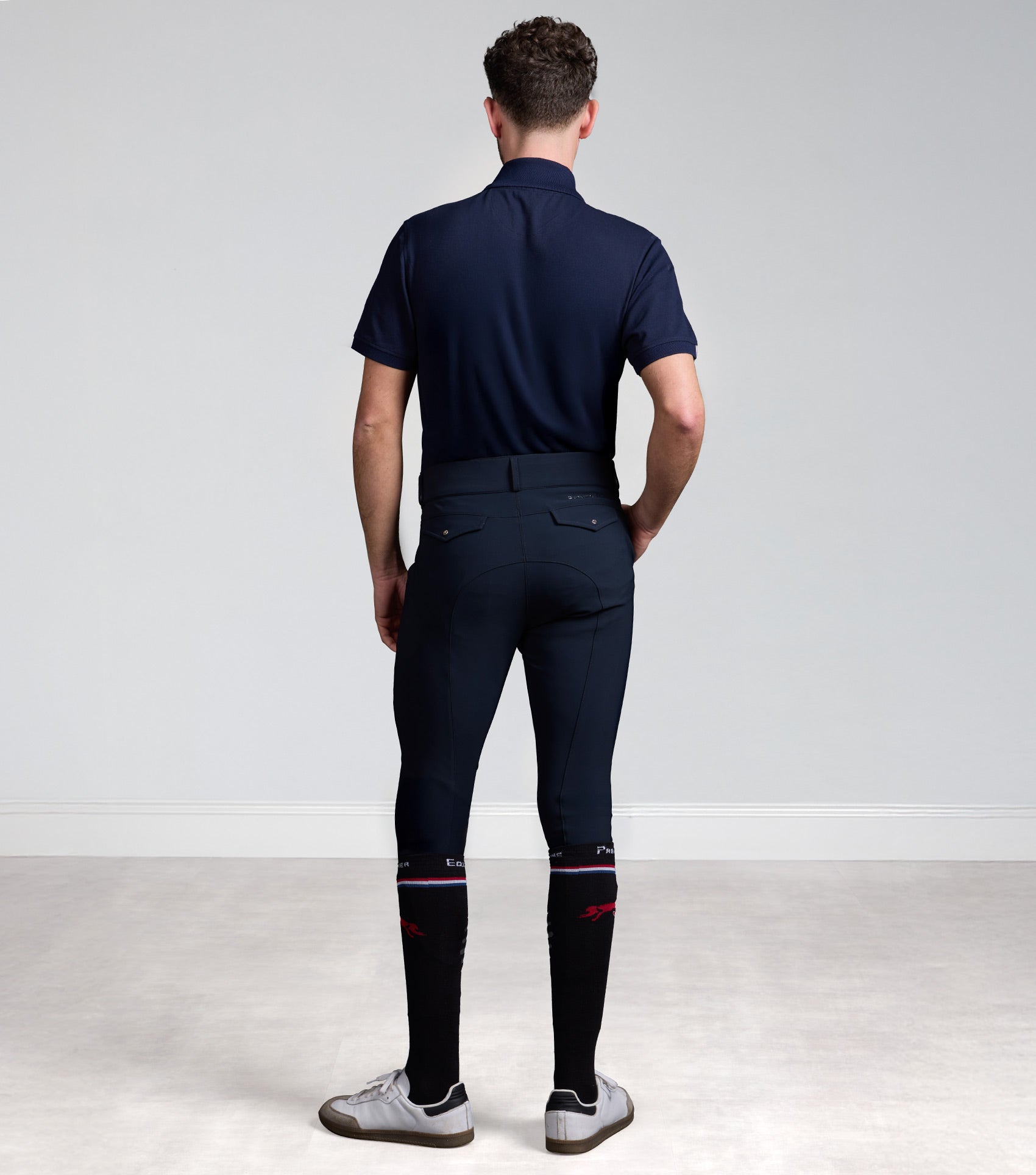 Premier Equine Verismo Men's Gel Knee Riding Breeches - Navy - N P Equestrian & Pet Supplies Ltd