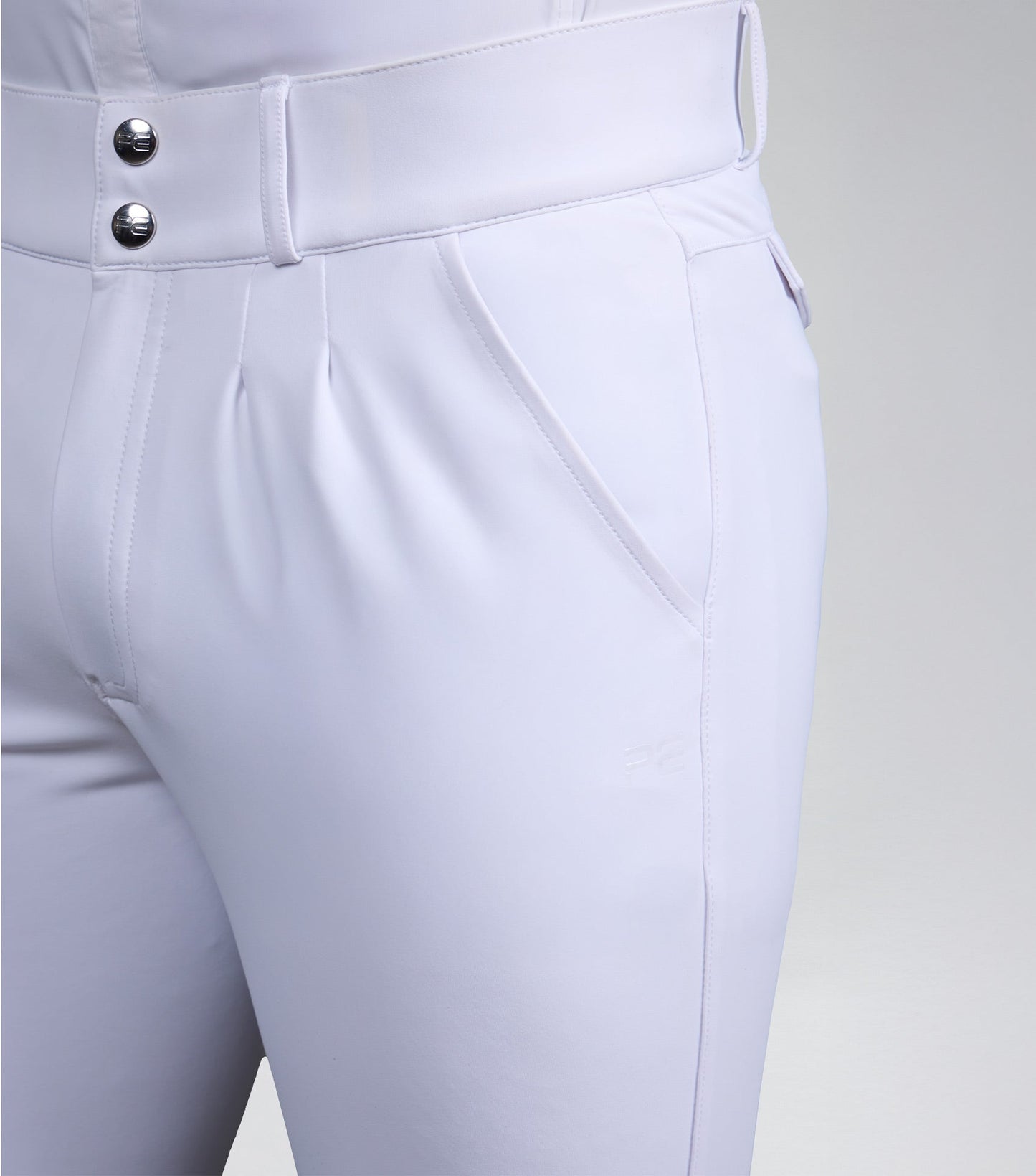 Premier Equine Verismo Men's Gel Knee Riding Breeches - White - N P Equestrian & Pet Supplies Ltd